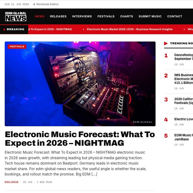 EDM Global News